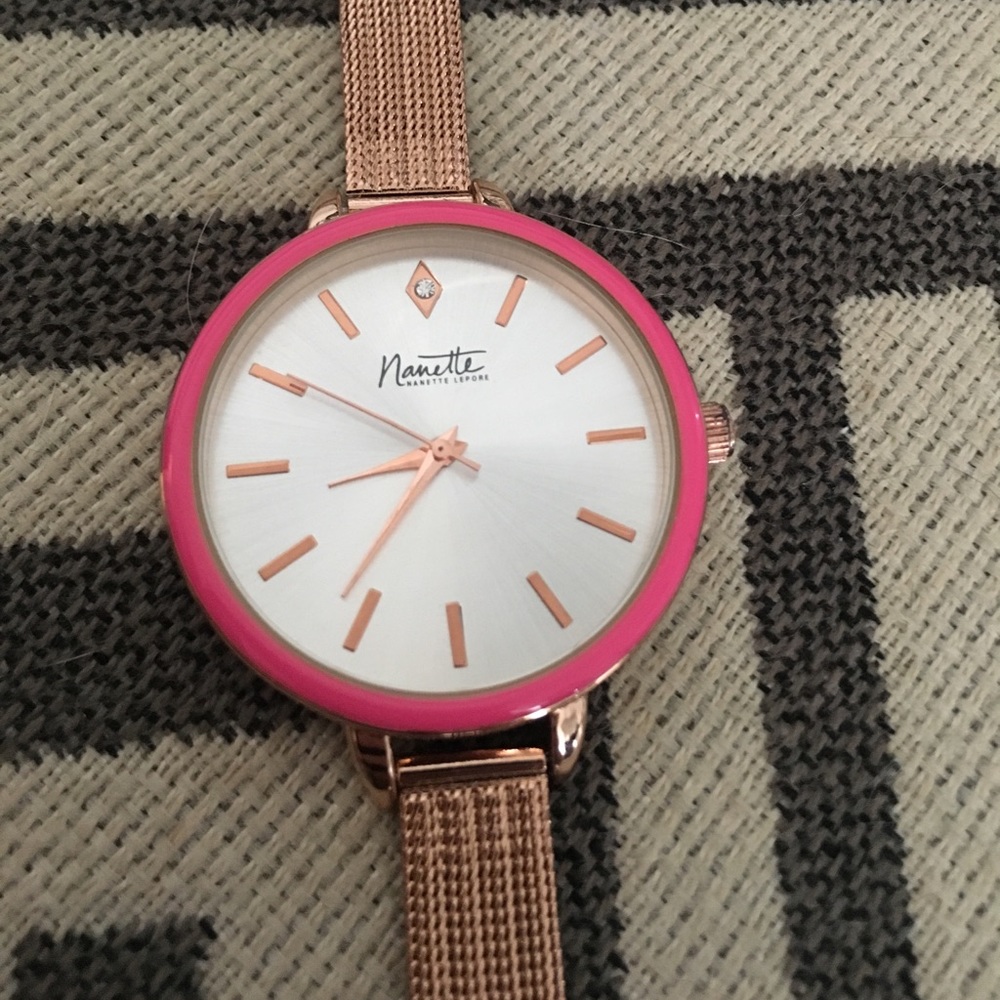 Nanette Lepore Rose Gold Tone Watch